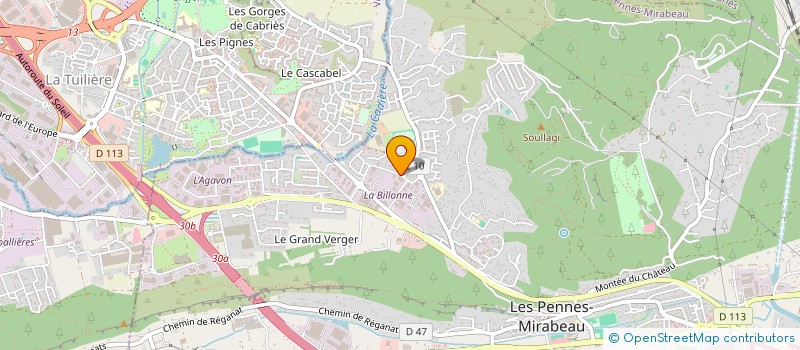 localisation de l'entreprise DE L'INFERNET à LES PENNES-MIRABEAU