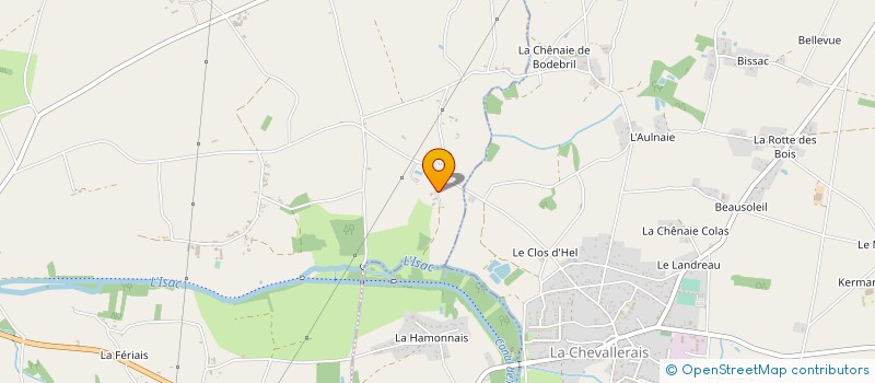 localisation de l'entreprise DE L'ISAC à BLAIN
