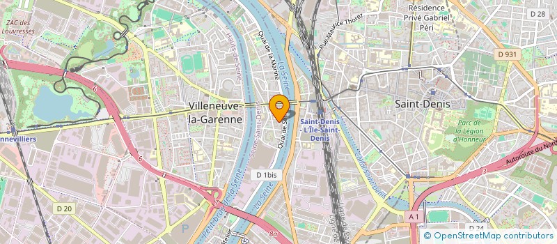 localisation de l'entreprise DE.L NET  L'ILE-SAINT-DENIS