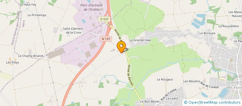 localisation de l'entreprise DE L'OASIS à GRANDCHAMP-DES-FONTAINES