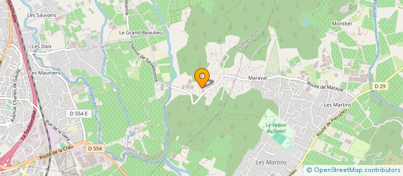 localisation de l'entreprise DE L'OASIS DE LA COLLINETTE  SOLLIES-PONT