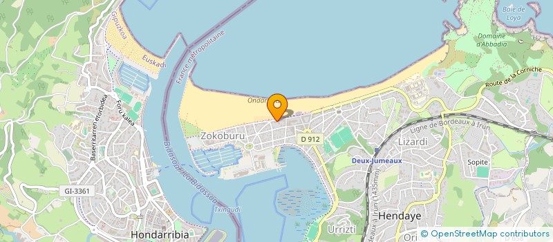 localisation de l'entreprise DE L OCEAN  HENDAYE