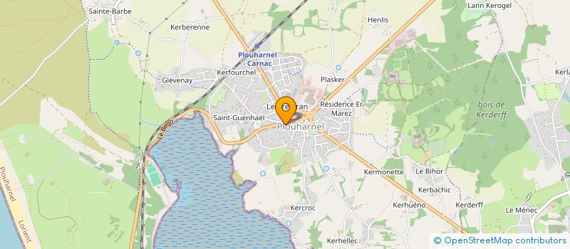 localisation de l'entreprise DE L'OCEAN  PLOUHARNEL