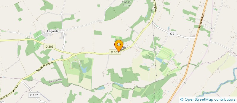 localisation de l'entreprise DE L'OCEAN  FLEURANCE