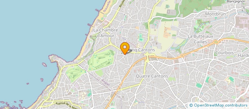 localisation de l'entreprise DE L OCEAN A LA CANOPEE à ANGLET