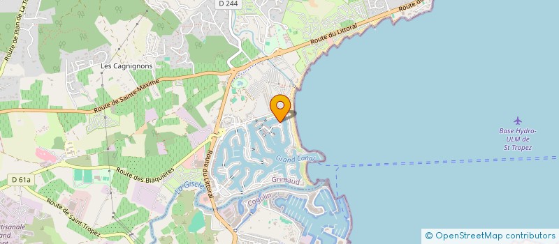 localisation de l'entreprise DE L' OCTOGONE à GRIMAUD