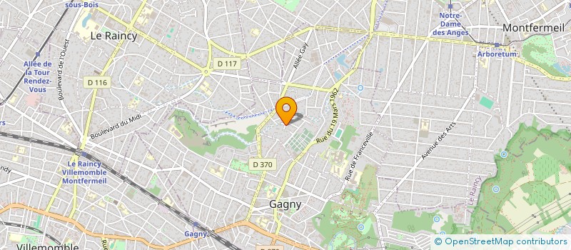 localisation de l'entreprise DE L'OH DANS LE JAZZ à MONTREUIL