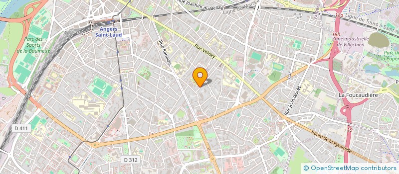 localisation de l'entreprise DE L'OISELLERIE à ANGERS