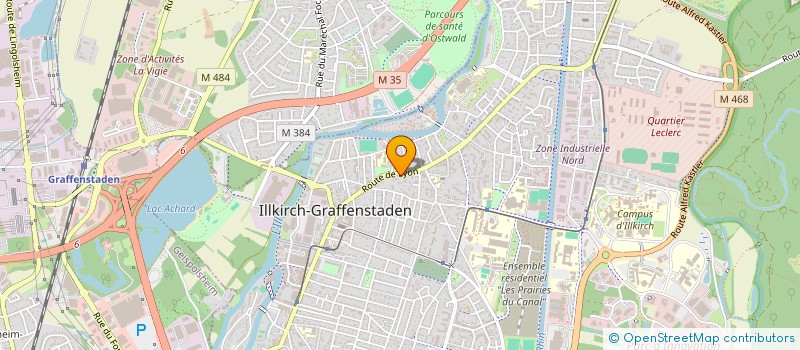 localisation de l'entreprise DE L' OLIVIER  ILLKIRCH-GRAFFENSTADEN