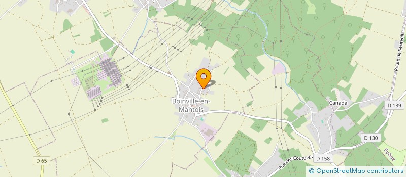 localisation de l'entreprise DE L'OLIVIER  BOINVILLE-EN-MANTOIS