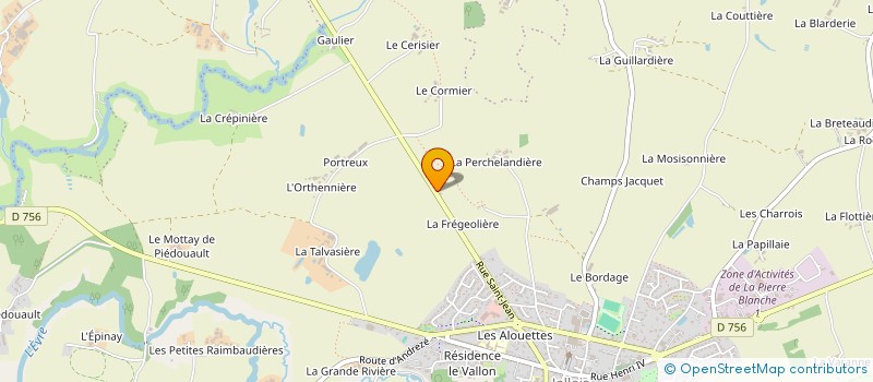 localisation de l'entreprise DE L'OLIVIER à BEAUPREAU-EN-MAUGES