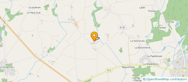 localisation de l'entreprise DE L'OLIVRAIE à PLESSE