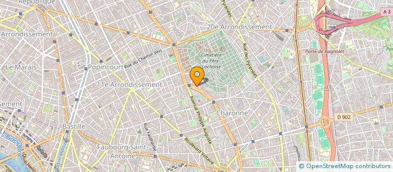 localisation de l'entreprise DE L'OPERA A L'OPERETTE à PARIS