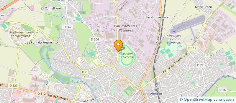 localisation de l'entreprise DE L'ORANGERIE à ALENCON