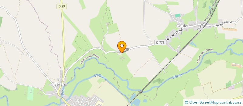 localisation de l'entreprise DE L'ORGE à MONTS-SUR-ORNE