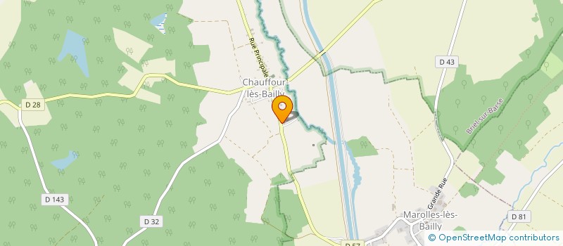 localisation de l'entreprise DE L'ORIENT  CHAUFFOUR-LES-BAILLY