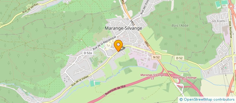 localisation de l'entreprise DE L'ORNE  MARANGE-SILVANGE