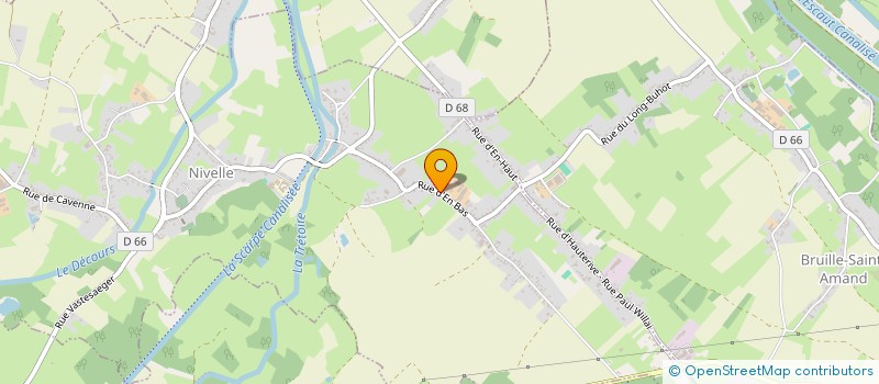 localisation de l'entreprise DE L'OSON  NIVELLE