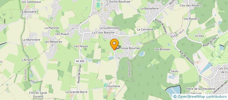 localisation de l'entreprise DE L'OUCHERIE  SAVONNIERES