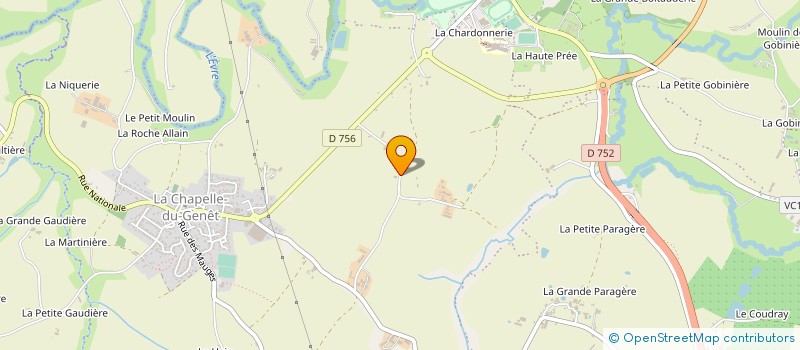 localisation de l'entreprise DE L'OUCHETTE à MONTREVAULT-SUR-EVRE