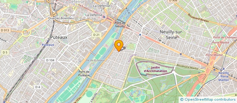 localisation de l'entreprise DE L'OUEST à NEUILLY-SUR-SEINE