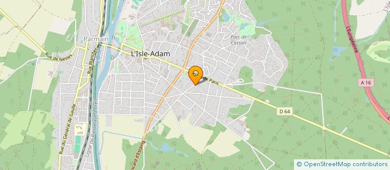 localisation de l'entreprise DE L'OXYGENE POUR LA REPUBLIQUE  L'ISLE-ADAM