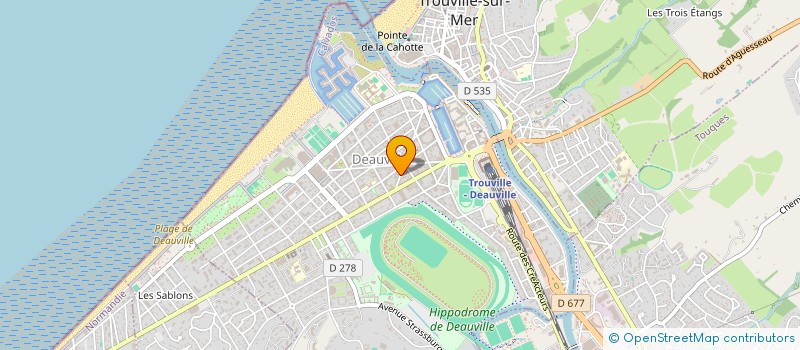 localisation de l'entreprise DE L'UNE A L'AUTRE à DEAUVILLE