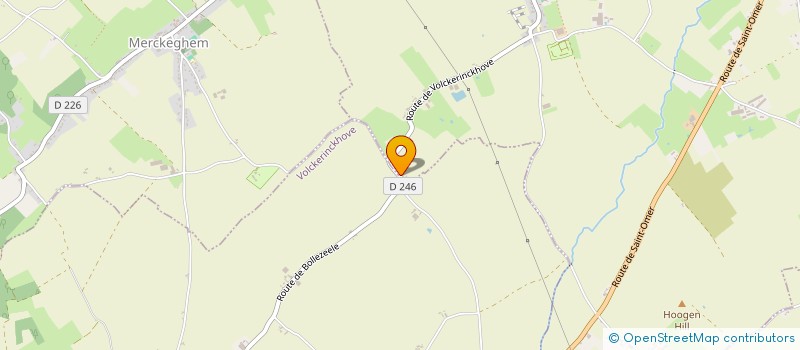 localisation de l'entreprise DE L'YSER 2J  BOLLEZEELE