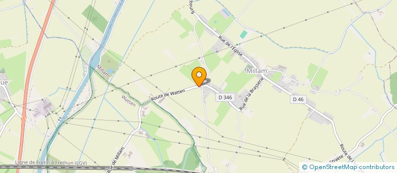 localisation de l'entreprise DE L'YSER  MILLAM