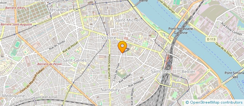 localisation de l'entreprise DE L'YSER  BORDEAUX