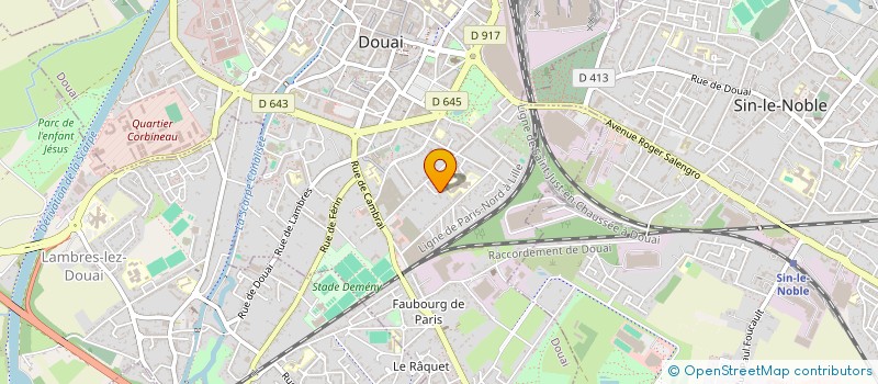 localisation de l'entreprise DE LA BAIGNERIE à DOUAI