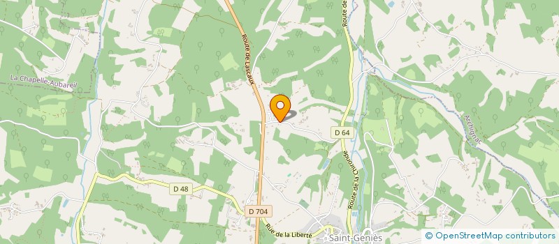 localisation de l'entreprise DE LA BALENIE  SAINT-GENIES