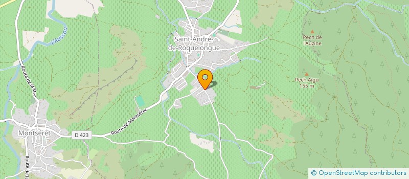 localisation de l'entreprise DE LA BASCULE  SAINT-ANDRE-DE-ROQUELONGUE