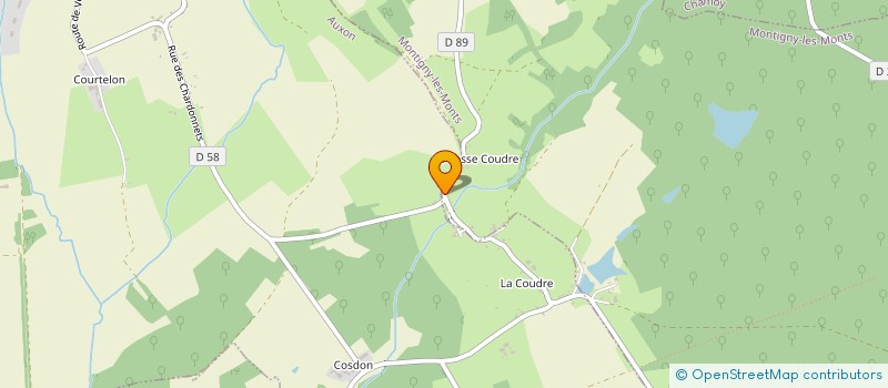 localisation de l'entreprise DE LA BASSE COUDRE à AUXON