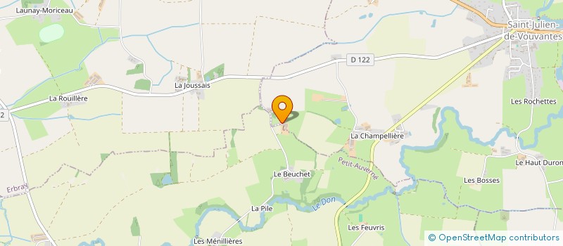 localisation de l'entreprise DE LA BASSE LANDE à SAINT-JULIEN-DE-VOUVANTES