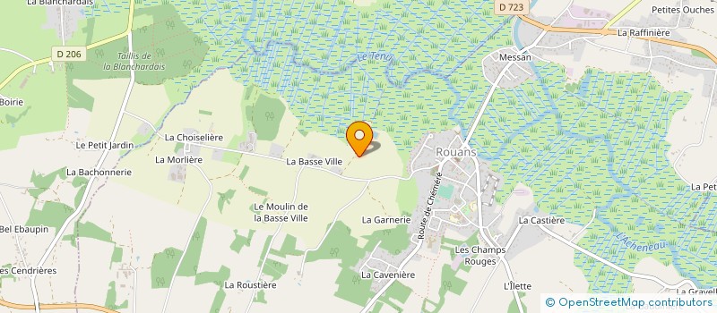 localisation de l'entreprise DE LA BASSE VILLE à ROUANS