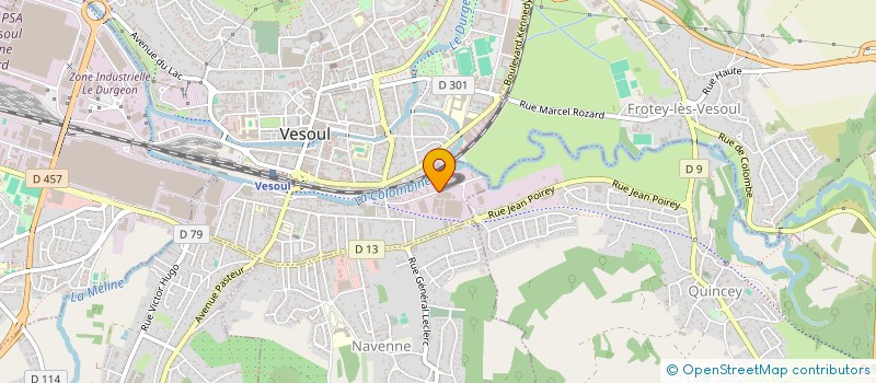 localisation de l'entreprise DE LA BAUME à VESOUL