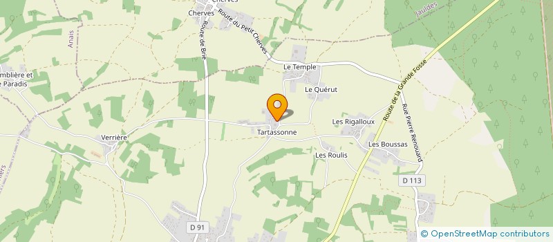 localisation de l'entreprise DE LA BEAUCETTE à BRIE