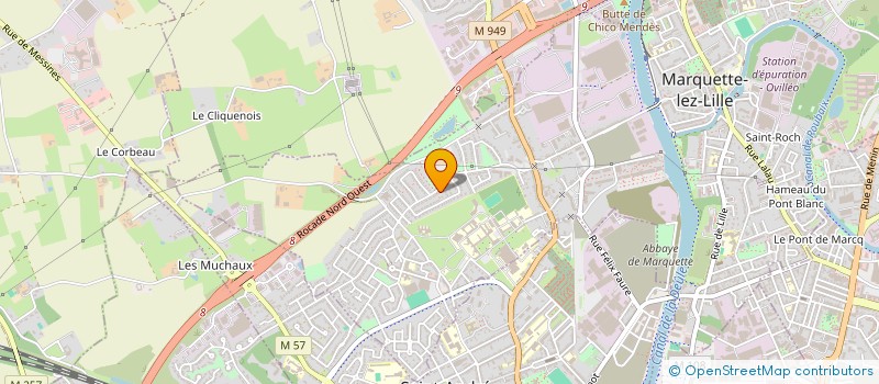 localisation de l'entreprise DE LA BECQUERELLE  MARQUETTE-LEZ-LILLE