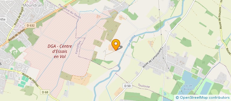 localisation de l'entreprise DE LA BEGUERE  PLAISANCE-DU-TOUCH