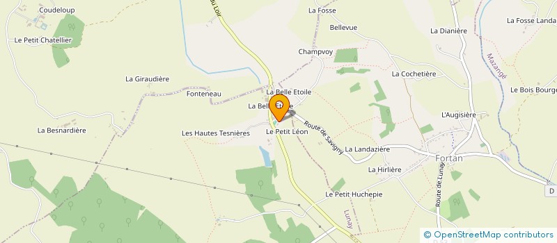 localisation de l'entreprise DE LA BELLE ETOILE  LUNAY