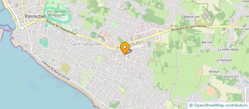 localisation de l'entreprise DE LA BELLE ETOILE  PORNICHET