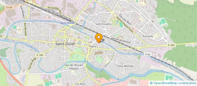 localisation de l'entreprise DE LA BENIVALLE à SAINT-DIZIER