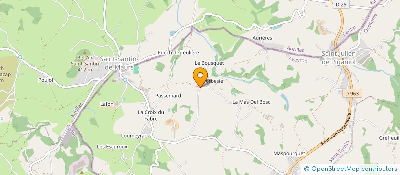 localisation de l'entreprise DE LA BERBEZIE à SAINT-SANTIN
