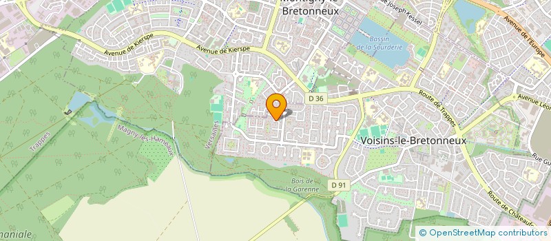 localisation de l'entreprise DE LA BERGERIE  VOISINS-LE-BRETONNEUX