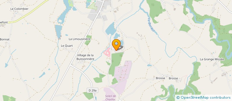 localisation de l'entreprise DE LA BERNARDERIE à CHAILLAC