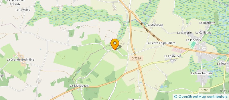 localisation de l'entreprise DE LA BEVINIERE à VUE