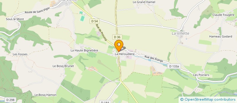 localisation de l'entreprise DE LA BIGNETIERE  LA VILLETTE