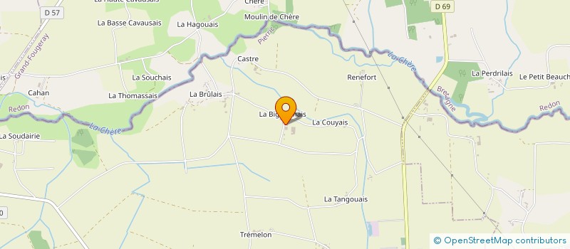 localisation de l'entreprise DE LA BIGNONNAIS  PIERRIC