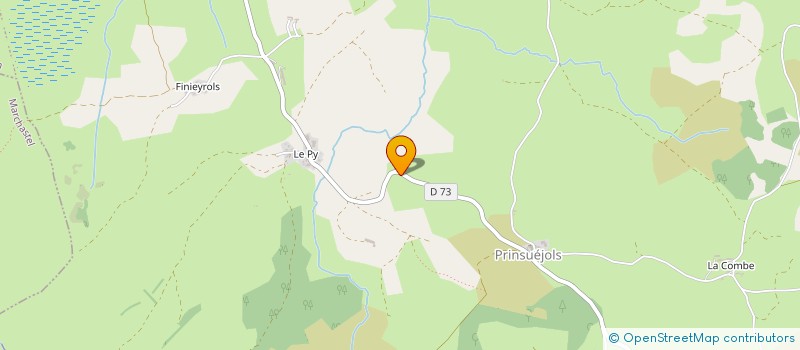 localisation de l'entreprise DE LA BIOGUE  PRINSUEJOLS-MALBOUZON